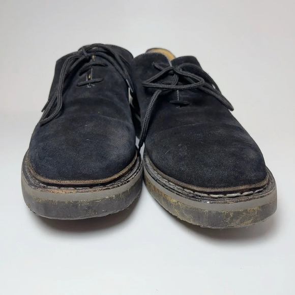 Heschung Suede Black Low Top Oxford Lace Up Shoes main image 12